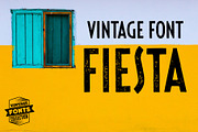 Fiesta - 2 vintage fonts, a Sans Serif Font by Leitmotif (Thumbnail 1 of 5)