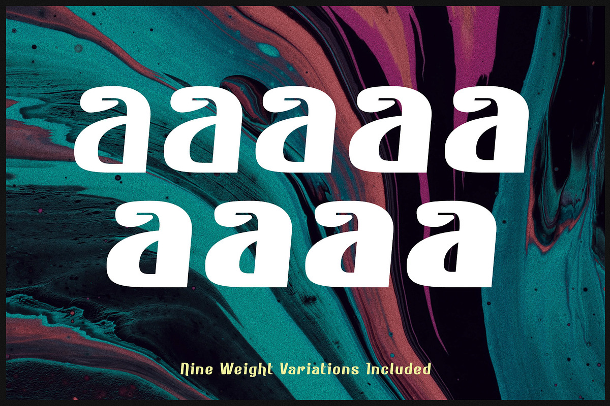 Asheboro | Groovy Retro Modern Font, a Sans Serif Font by Parker Creative (Photo 4 of 7)