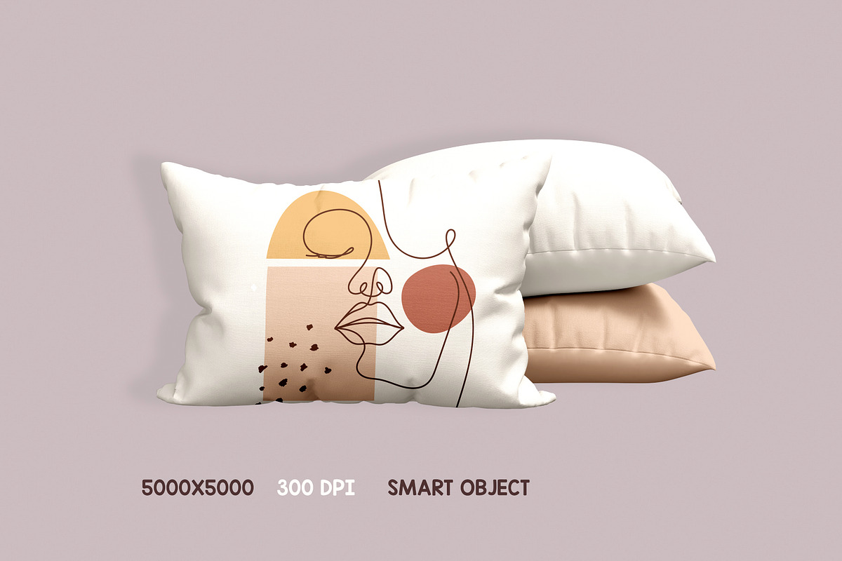 Pillow Mockup Set, a Household Mockup by PudraART (Photo 3 of 7)