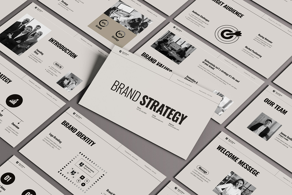 Modern And Creative Brand Strategy, a Presentation Template by Mighty-Slide (Photo 1 of 5)