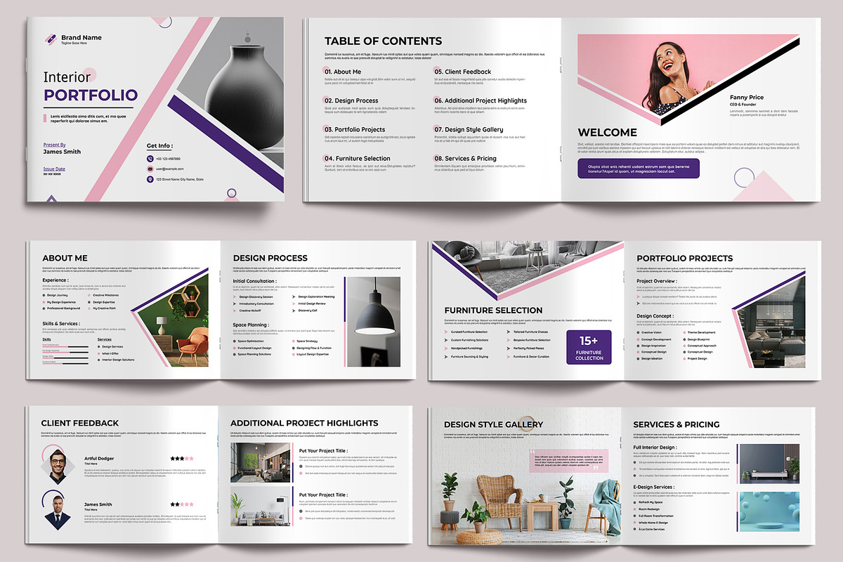 Interior Portfolio Layout, a Magazine Template by MightyDesign (Photo 1 of 9)