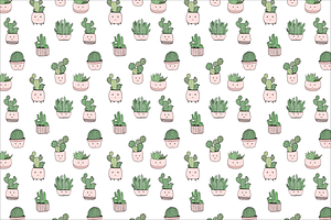 Succulents & Cactuses Illustrations