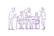 Teamwork, office life, business., an Object Illustration by Podis (Thumbnail 1 of 6)