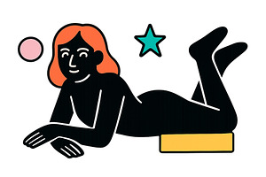 Vector illustration of a relaxed, an Illustration by ZinetroN