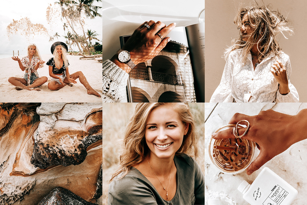 4 Lightroom Presets GOLD, an Action Add-On by Graace Studio (Photo 2 of 8)