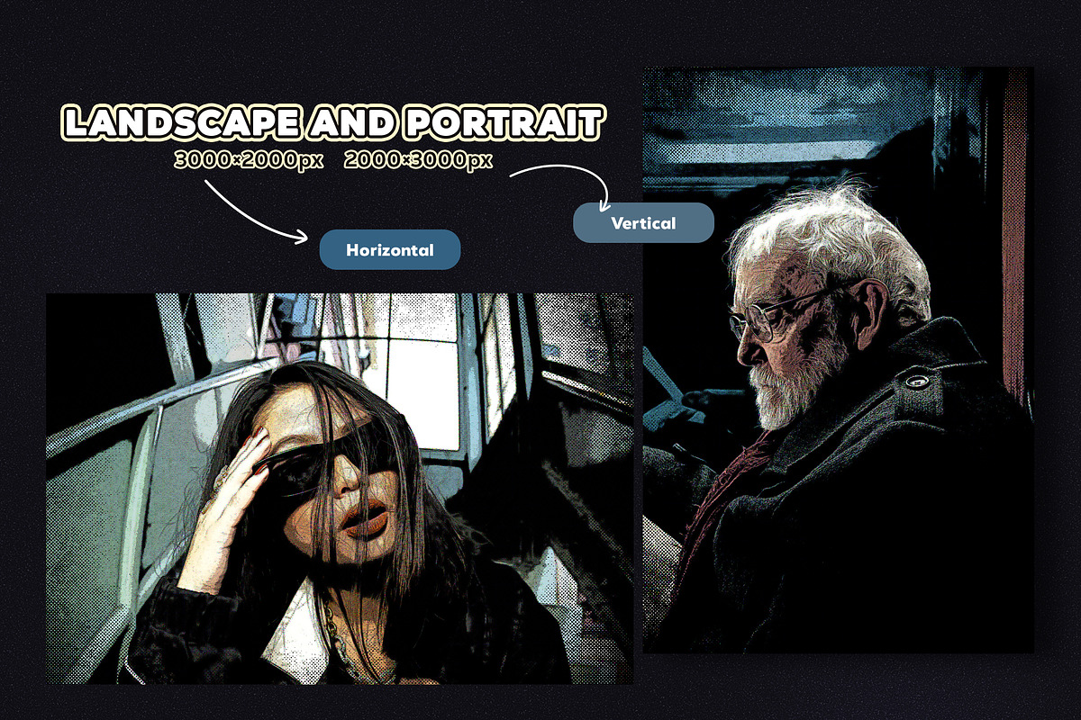 Comic Book Halftone Photo Effect, a Preset Add-On by Andrew Skoch Design (Photo 4 of 6)