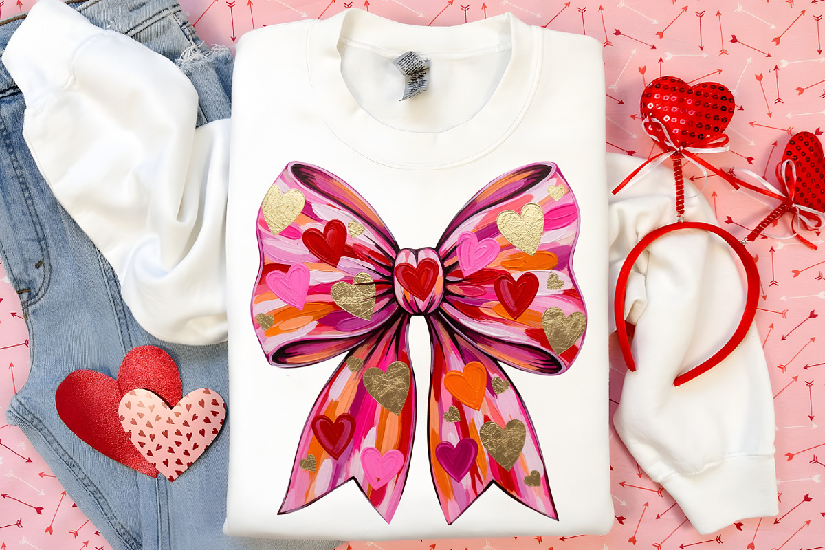 Valentines Day Coquette Bow PNG, an Illustration by Canvas Craft (Photo 6 of 6)