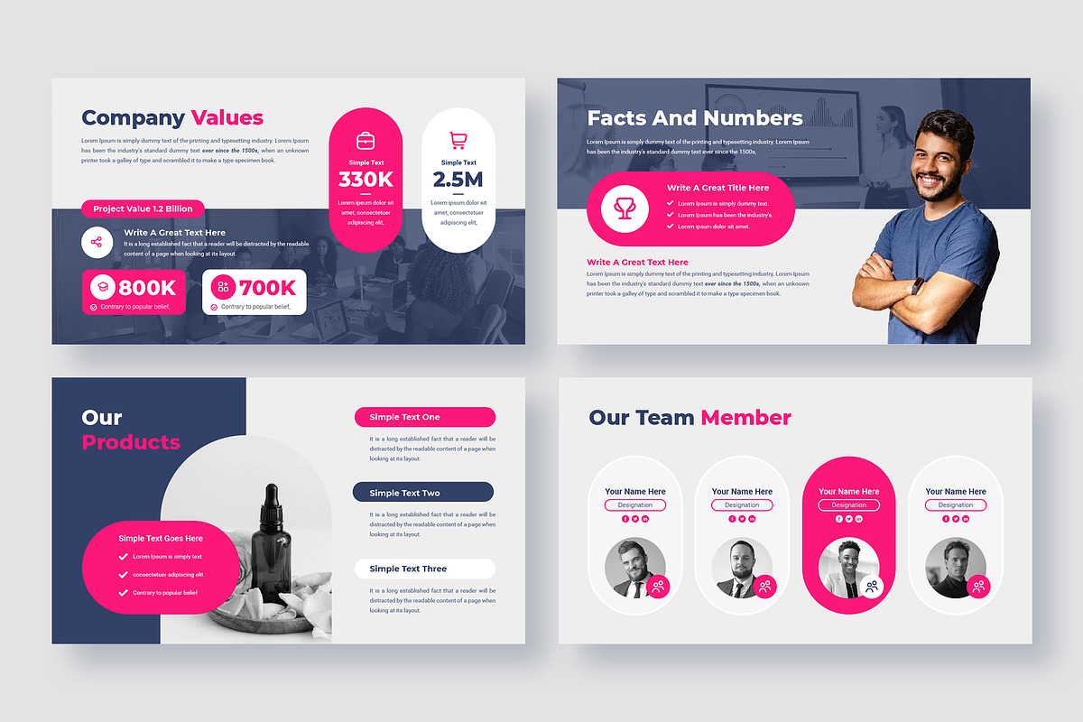 Company Presentation Slides Template, a Presentation Template by zahidhossainalif (Photo 3 of 4)
