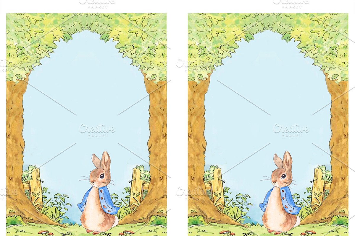 Peter Rabbit Baby Shower Invitation, a Stationery Template by mpcprintables (Photo 3 of 3)