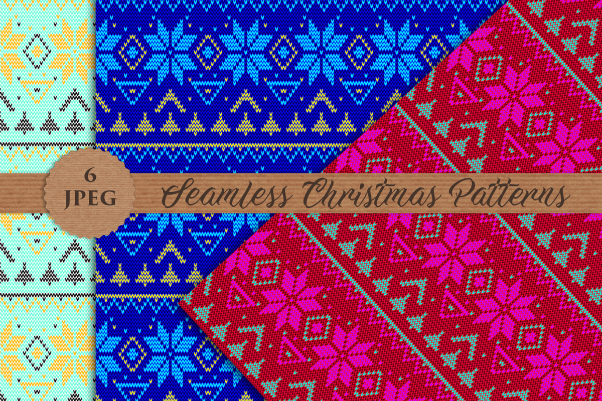 SALE! CHRISTMAS KNITTED patterns, a Pattern Graphic by Futurel (Photo 3 of 5)