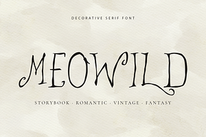 MEOWILD – Whimsical Hand Drawn Font
