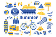Summer collection-elements, icons, a Food Illustration by Dasha Efremova (Thumbnail 3 of 8)