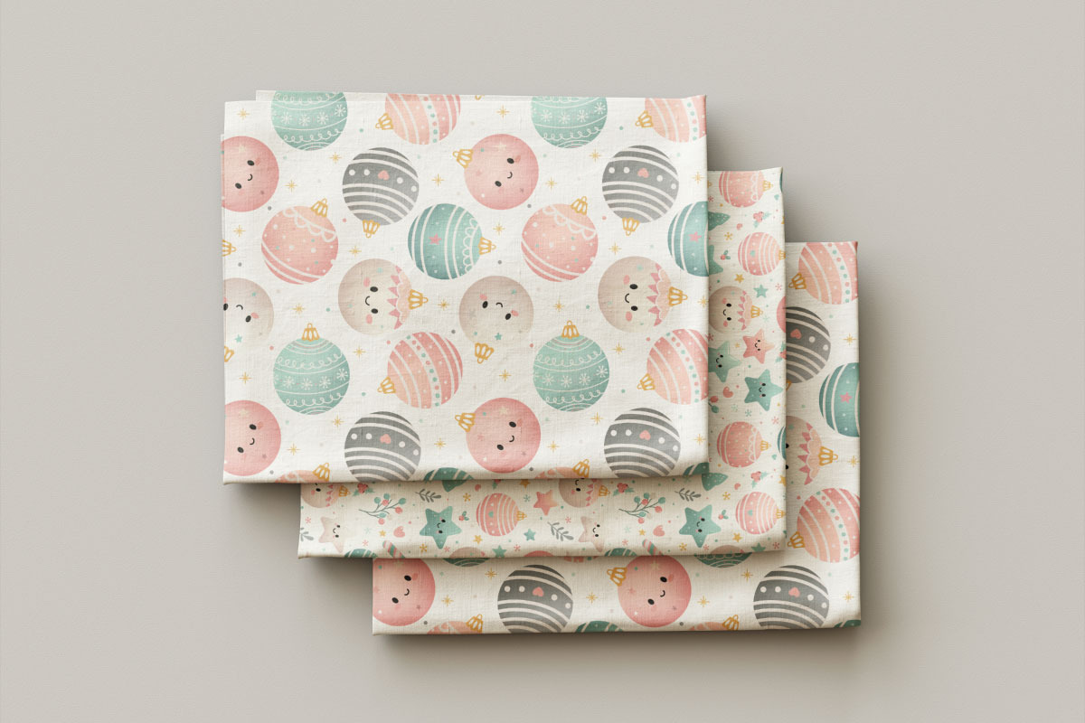 Cute cartoon baubles pattern, a Pattern Graphic by lindoet23 (Photo 2 of 4)
