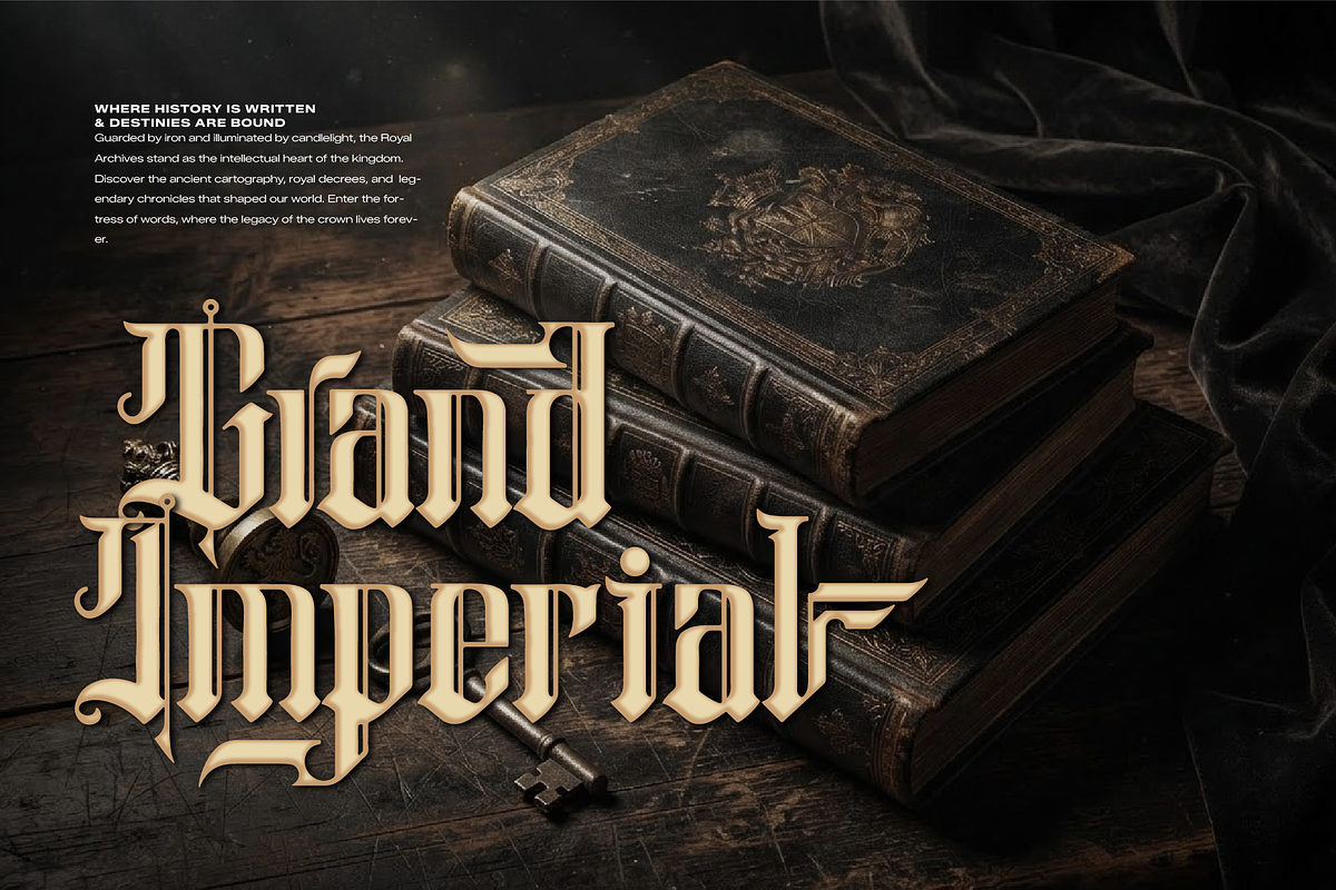 Chronicle Reign | Blackletter Font, a Blackletter Font by Denustudios (Photo 2 of 12)