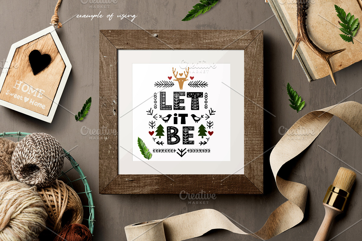Folk Nordic Art Stamps for Procreate, a Brush Add-On by sundrameda (Photo 8 of 9)
