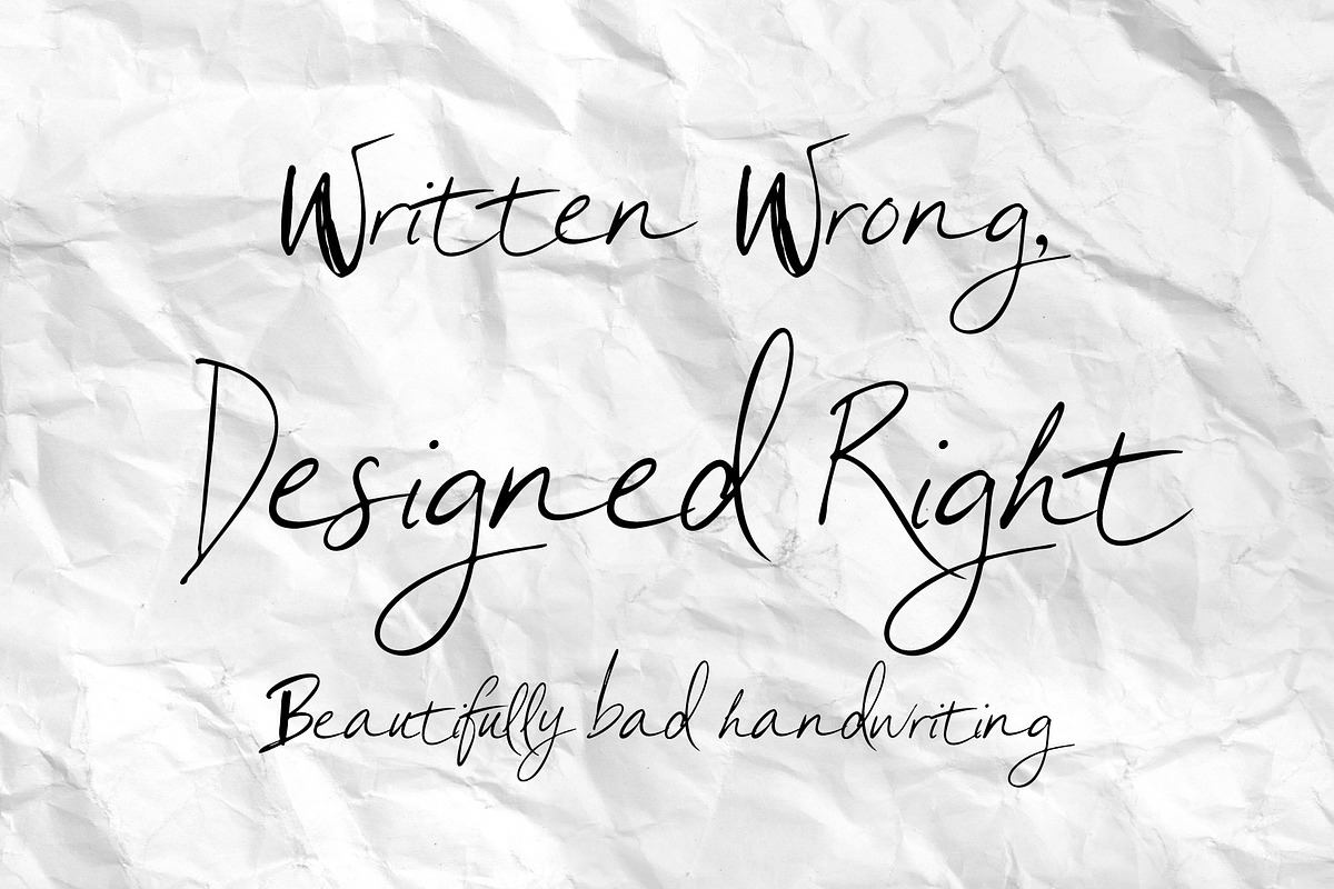 Quick Wrockers - the Ugly Notes, a Handwritten Font by HypeWorksCo (Photo 7 of 19)