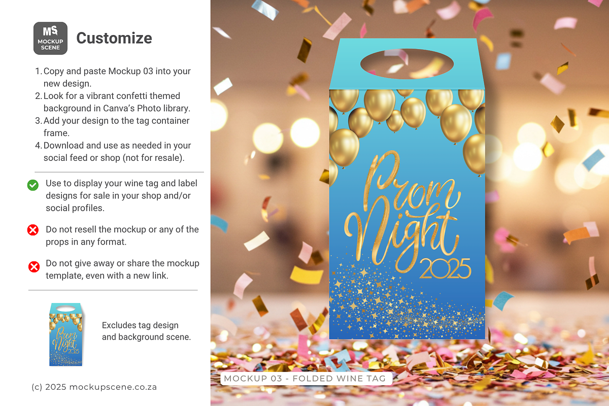 Wine Tag Canva Mockup, a Packaging Mockup by Mockup Scene (Photo 9 of 10)