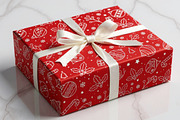 Seamless Christmas Line Pattern, a Pattern Graphic by Pulsecolor (Thumbnail 2 of 3)