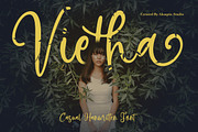 Vietha - Casual Hanwritten Font, a Script Font by Aksapix Studio (Thumbnail 1 of 10)