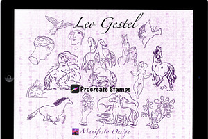 15 Leo Gestel Procreate Stamps V 1