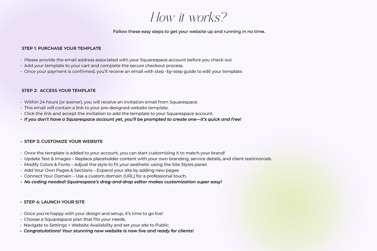 Squarespace Template for Consultants, a Squarespace Template by ItsDianaDesign (Photo 5 of 5)