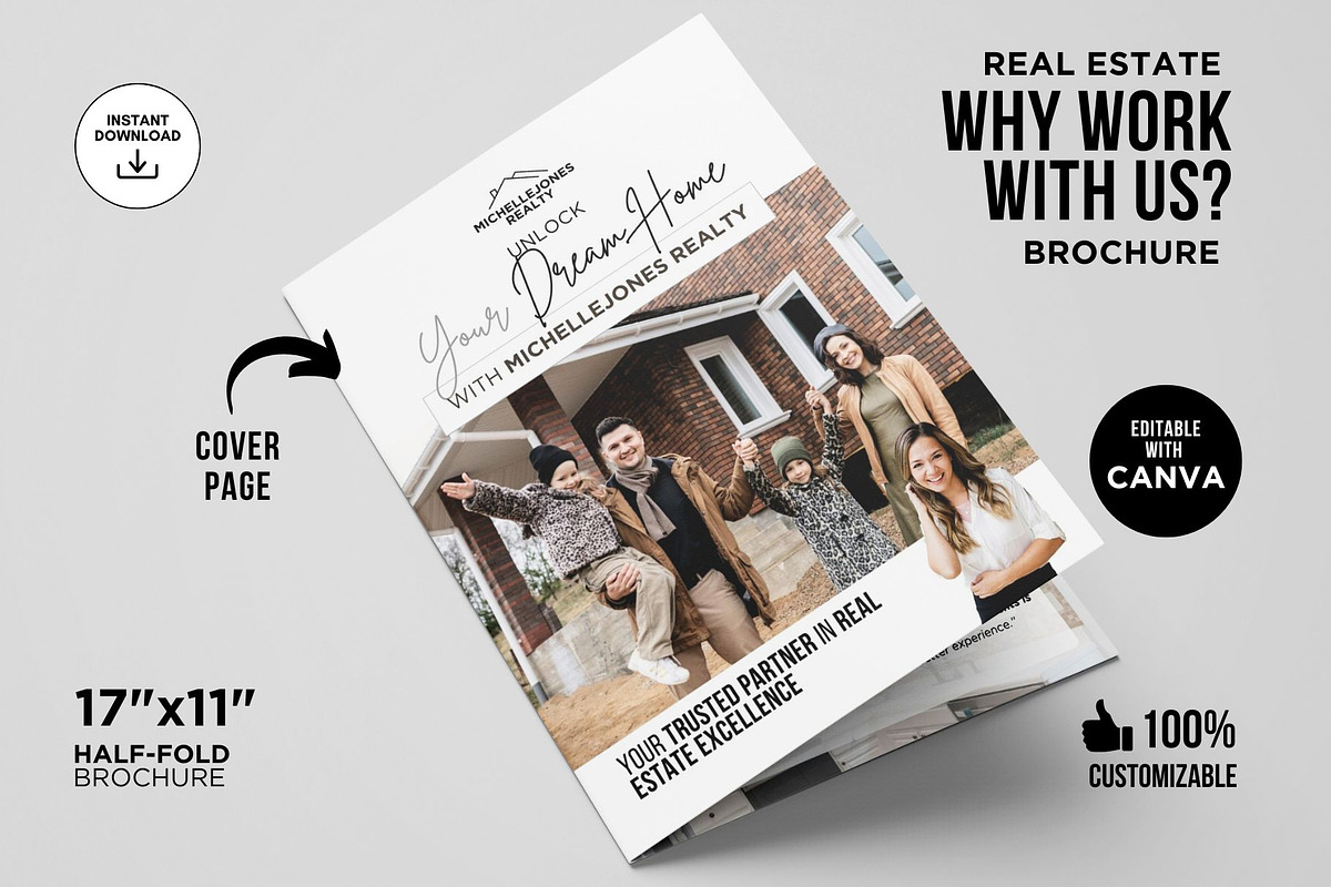 Why Work With a Realtor Brochure, a Brochure Template by CreativeVinesStore (Photo 3 of 7)