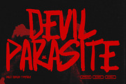 Devil Parasite - Horror Display Font, a Handwritten Font by ZAL STUDIO (Thumbnail 1 of 3)