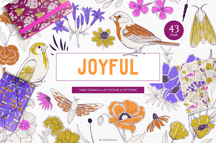 JOYFUL Illustrations and Patterns