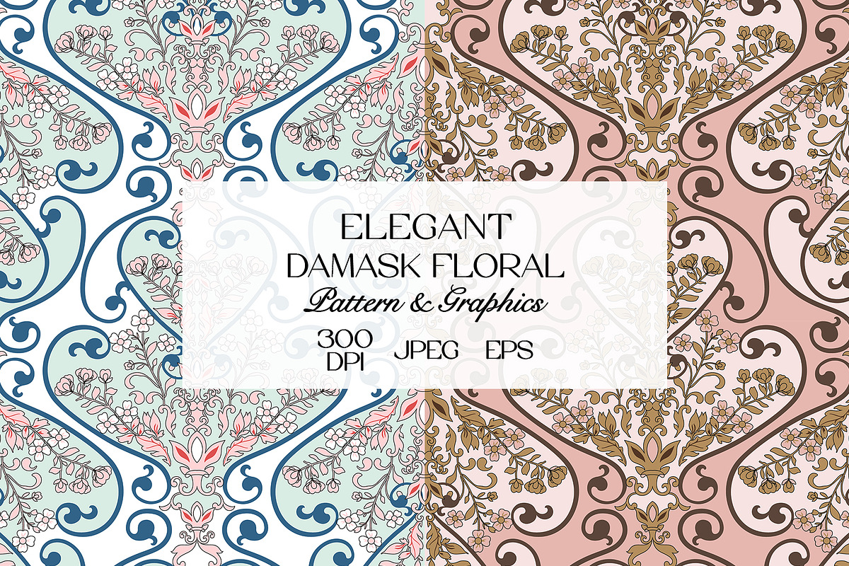Ornamental Floral Tile Pattern, a Pattern Graphic by StudioGlouna (Photo 1 of 9)