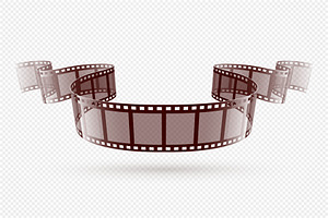 Cinema video film tape Vector + PNG