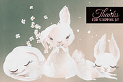 Lovely Bunnies Collection, an Animal Illustration by Anna Babich (Thumbnail 6 of 6)