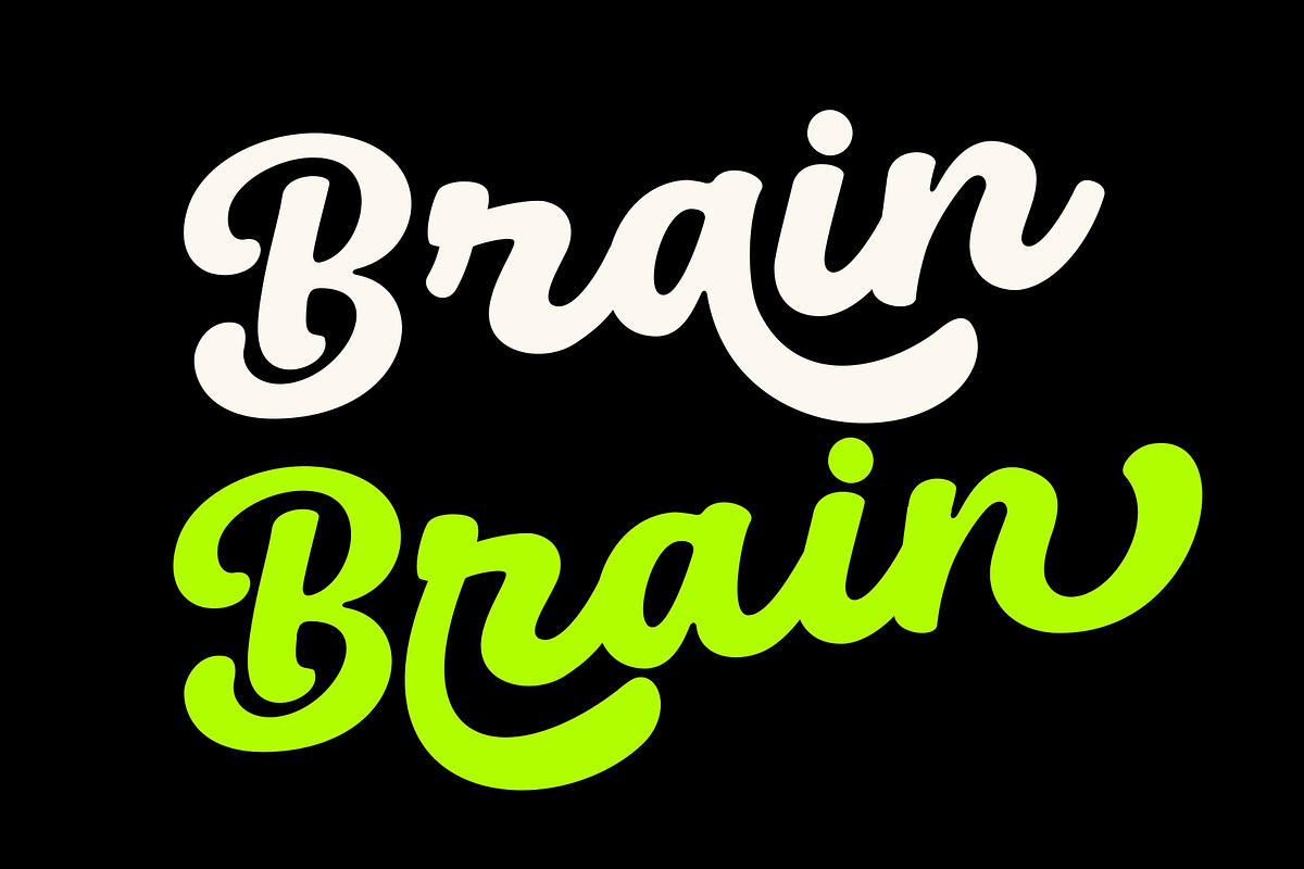 Black - Rounded Script Font, a Script Font by HRDR (Photo 11 of 13)