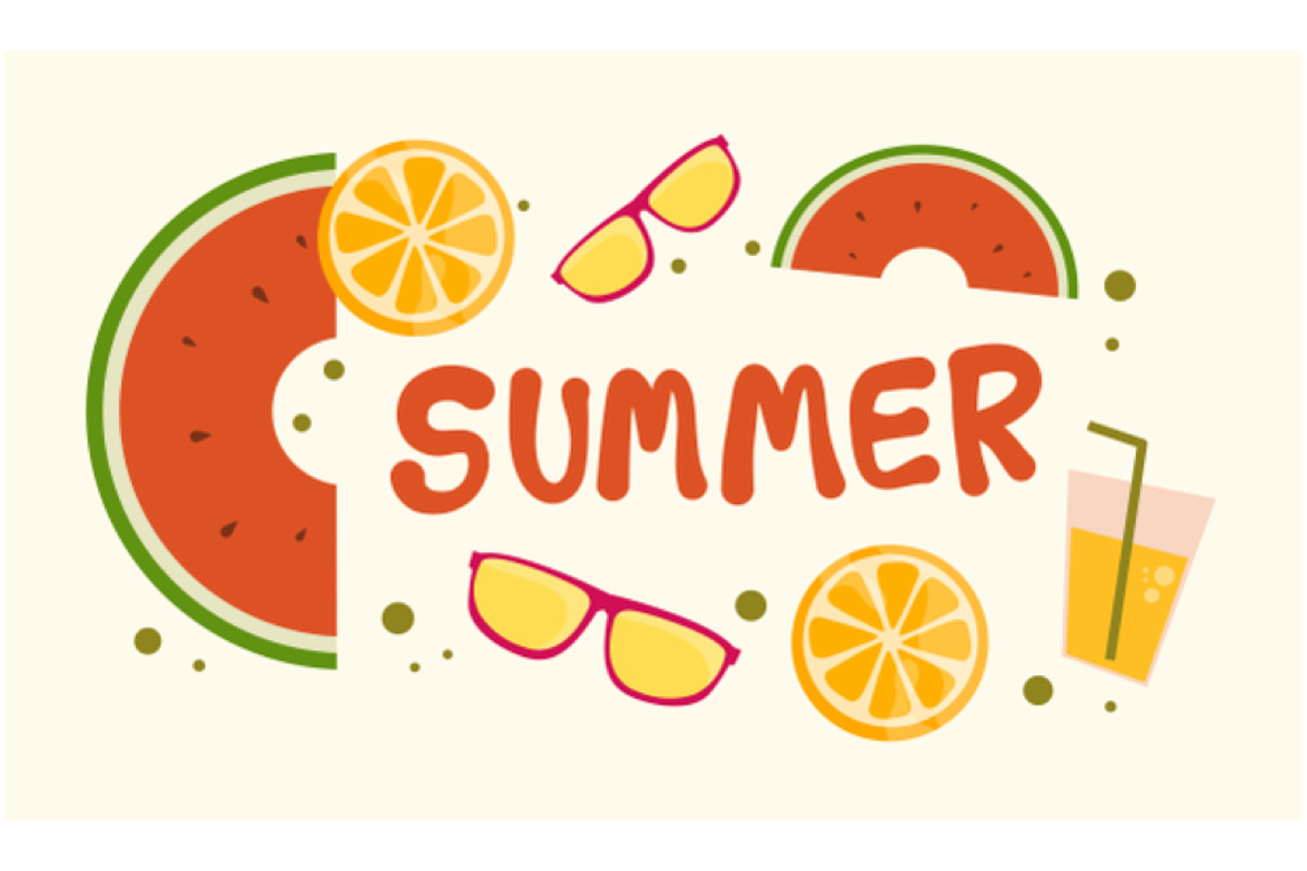 Summer background vector bundle, a Seasonal Illustration by foxndeer (Photo 2 of 4)