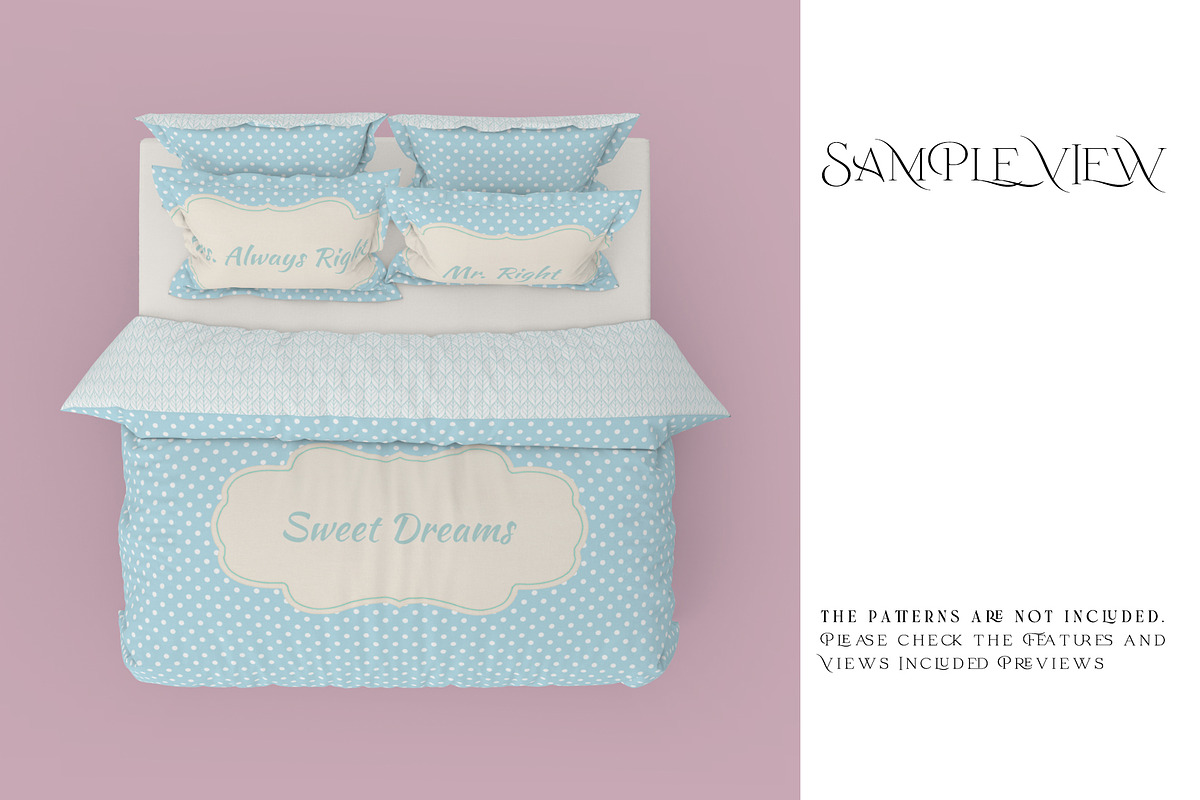 Bedding Mockups, a Product Mockup by mock-ups