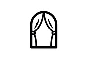 Window Curtain Silhouette Bundle, an Illustration by Creativeshirt (Thumbnail 19 of 51)