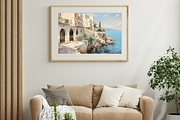 Oil Painting Print-Vintage Houses, a Seasonal Illustration by NSTUDIO (Thumbnail 4 of 9)