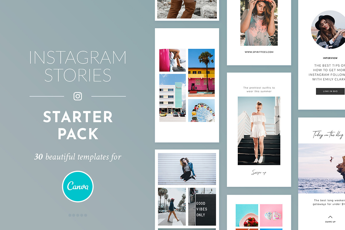 Instagram Stories Starter Pack CANVA, a Social Media Template by Poego Social (Photo 1 of 12)