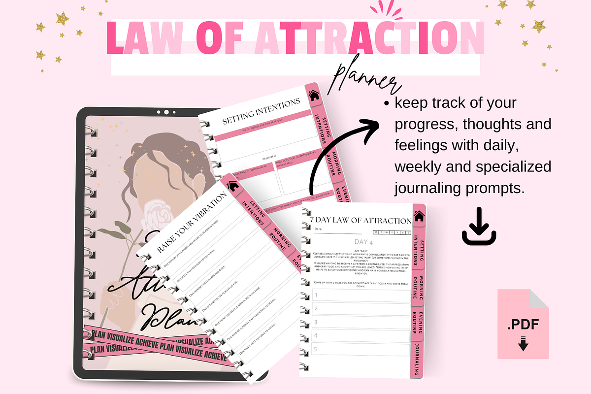 Law of Attraction Planner, a Templates & Theme by bellaROSEworkshop (Photo 8 of 10)