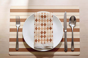 Placemat & Napkin Dining Mockup, a Product Mockup by Pitchlook.Studio (Thumbnail 4 of 4)