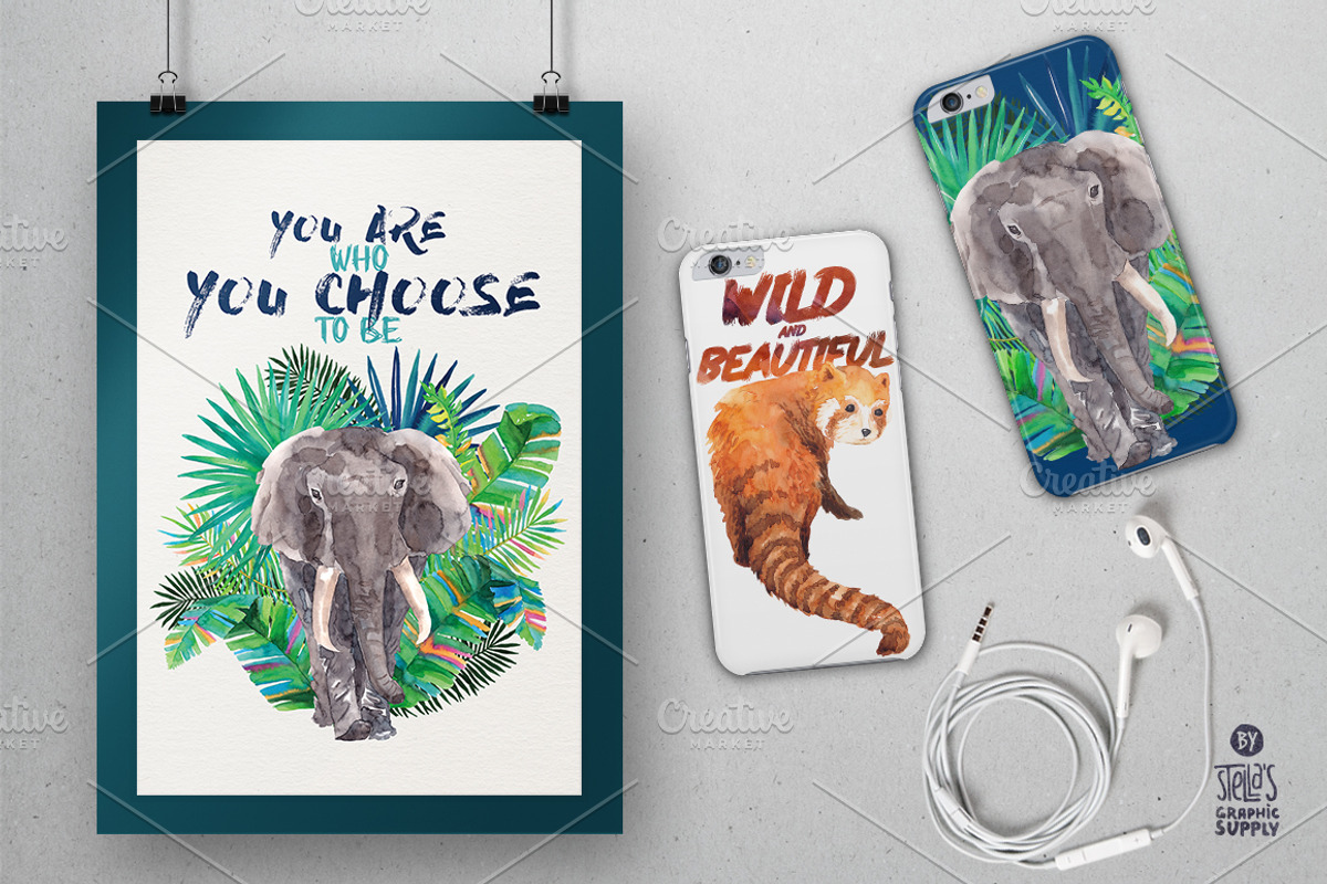 Wild Animals On-Demand, an Animal Illustration by Stella's Graphic Supply (Photo 4 of 5)