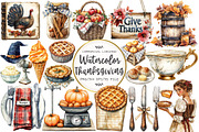 Vintage Thanksgiving Clipart, an Illustration by OK Design (Thumbnail 1 of 4)