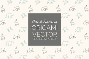 Hand Drawn Origami Vector