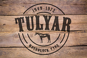 Tulyar Woodblock Font, a Font by Kitch22 Foundry (Thumbnail 1 of 3)