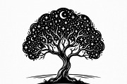 Elegant dream tree silhouette design, a Healthcare Illustration by Amazin_art (Thumbnail 42 of 43)
