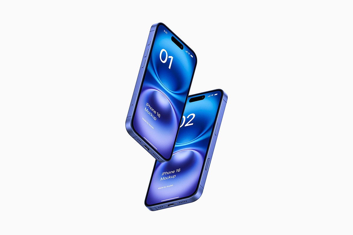 iPhone 16 - 24 Mockups Scenes, an iPhone Mockup by Asylab (Photo 35 of 58)