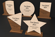 Acrylic & Wooden Award Trophies, an Object Graphic by ThemeXDigital (Thumbnail 1 of 9)