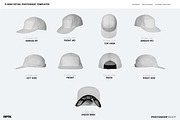 5 Panel Hat Mockup, a Hat Mockup by PrePress Toolkit (Thumbnail 2 of 3)