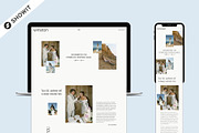 Minimal Showit Website Template, an App Template by Seventh Made (Thumbnail 1 of 4)