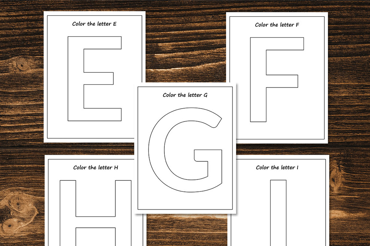 Letters of the Week A to Z Printable, a Print Template by Graphicsnext (Photo 3 of 4)