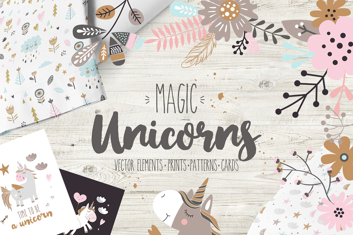 Magic Unicorns, an Animal Illustration by Angelina De Sol (Photo 1 of 9)